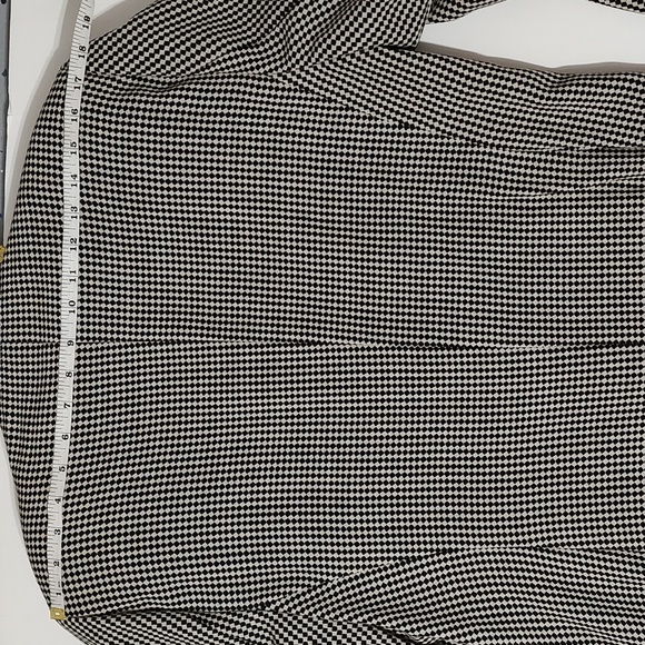 Vintage St. Emile Houndstooth Wool Jacket/ Long Blazer sz Large - Picture 10 of 13